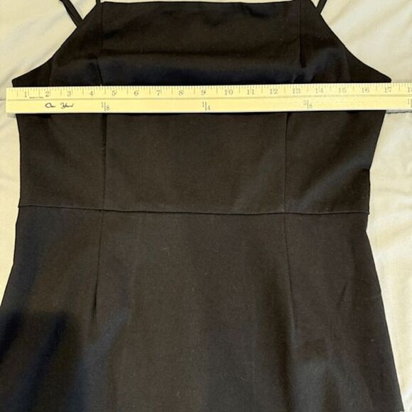 NWT Sugar + Lips Virgo Tassel Mini Dress Black Zip Back Adjustable Straps Medium - Picture 10 of 13